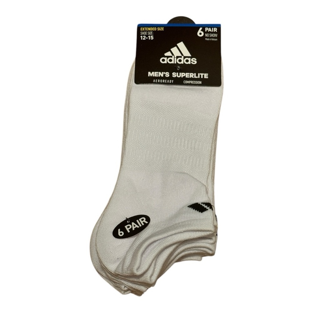 Men’s  Adidas no show socks - size 12-15